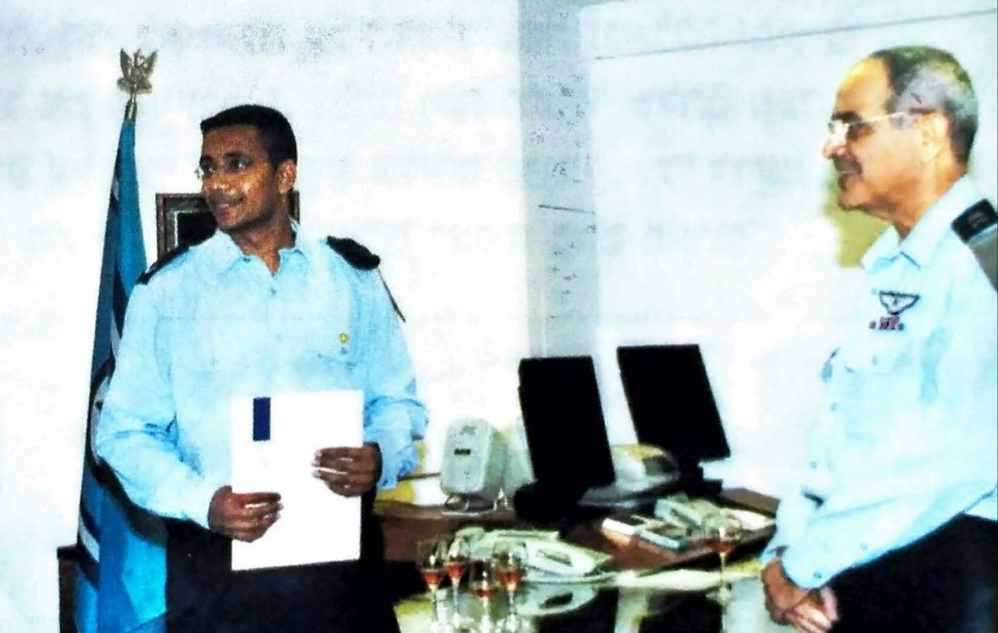 בעת קבלת התעודה (צילום פרטי)